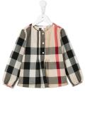 new classic check blouse
