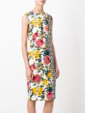 zipped panelled dress