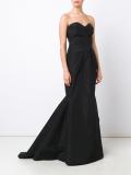back drape bustier gown 