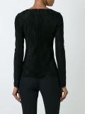 suede zipped top