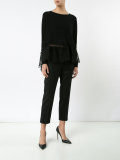 lace trim blouse 