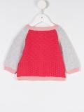 waffle knit cardigan