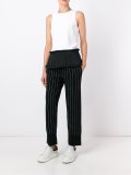 pinstripe knit trousers