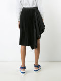 asymmetric draped skirt