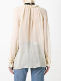 flounce long sleeve shirt