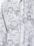 cactus sketch print shirt dress