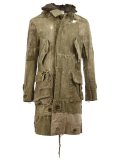 distressed parka
