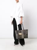 snakeskin tote 