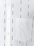 line print slim shirt