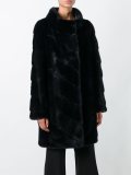 ribbed button down coat