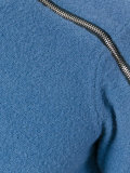 crew neck zipped jumper 