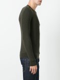 knitted chest pocket pullover