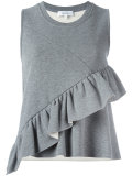 ruffled trim top 