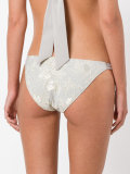 jacquard flower bikini bottom