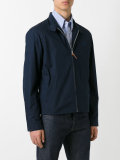 band collar zipped jacket