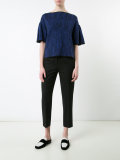 boat-neck knitted top 