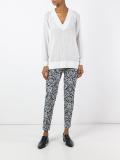 perforated detail sweatshirt 
