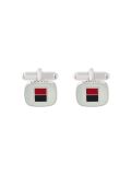 two-tone block cufflinks