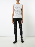 Alison patch skinny jeans 