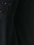 geometric lace knit dress