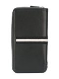 striped zipped wallet