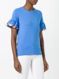 peplum sleeve T-shirt