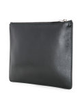logo embossed clutch