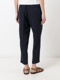 cropped high-waist trousers