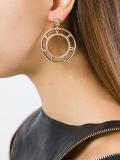 logo hoop earrings