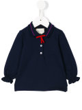 ruffle cuff polo shirt