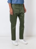 dropped crotch straight-fit chinos