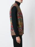 zig zag knit gilet 
