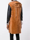 sleeveless hooded jacket