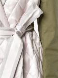 Quilted Cotton and Satin Coat 