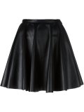 leather effect a-line skirt