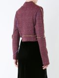 paneled longsleeved crop top