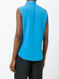 tie neck blouse