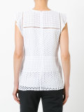 eyelet embroidered top