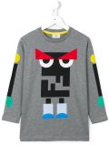 monster print T-shirt