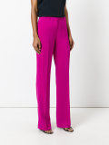 high-waisted trousers