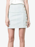 denim mini skirt