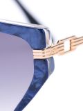 marbled effect sunglasses