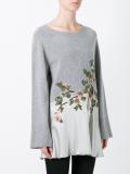 bird embroidered jumper