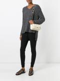 velvet strap cross body bag 