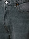 distressed low rise jeans
