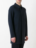 concealed fastening midi coat