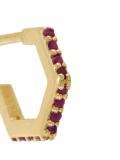 'Ruby Hexagon' earrings 