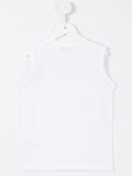 mesh panel logo vest top