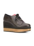 wedge lace-up shoes