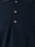 embossed zig zag polo shirt